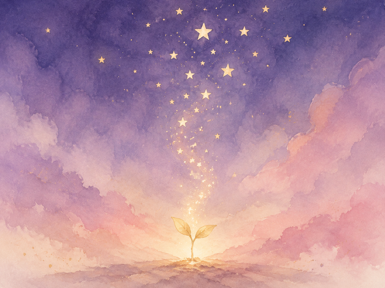 小さな芽が星へと育つように広がる指名の輪