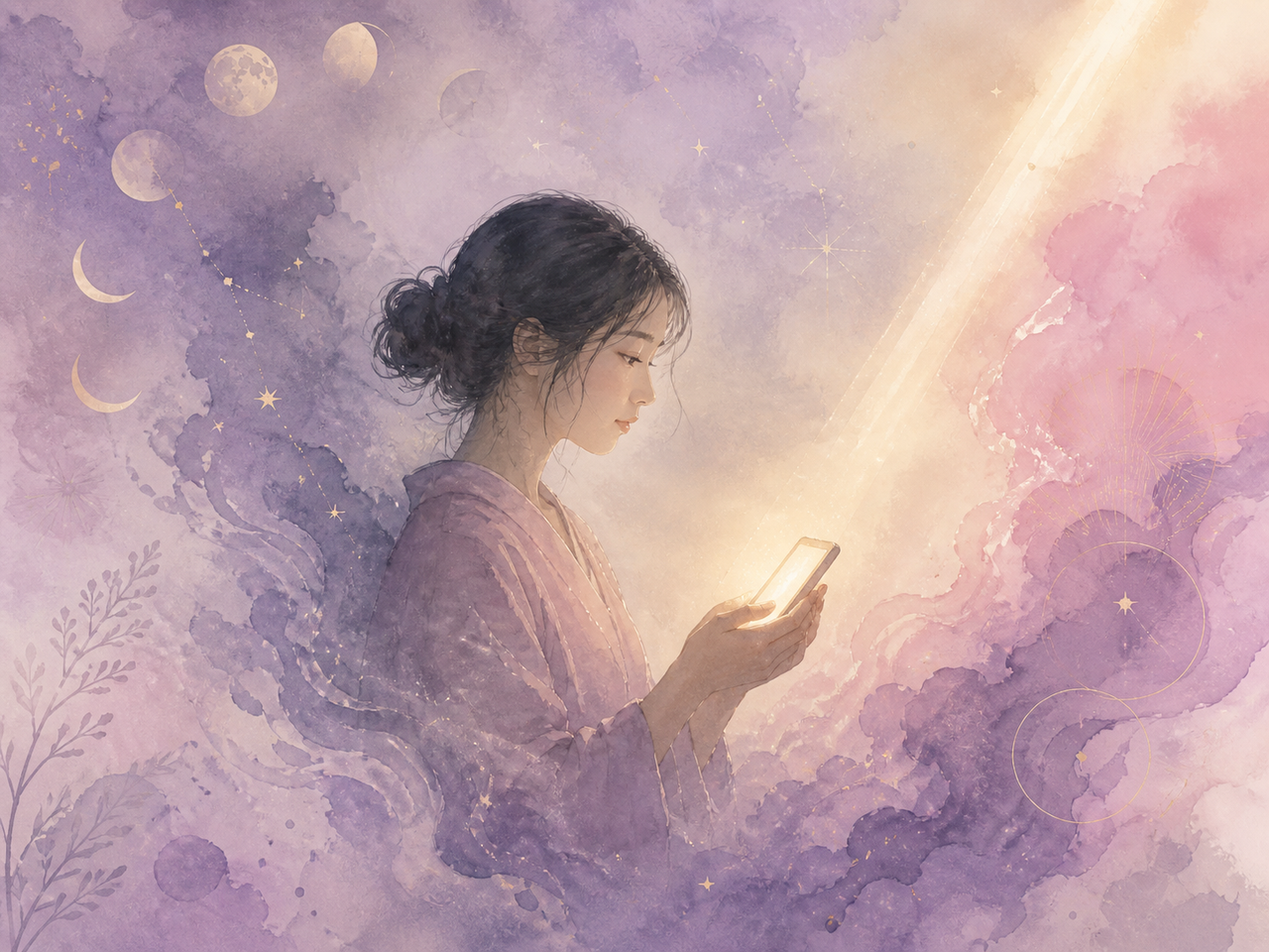 スマホの光だけが灯る、眠れない夜の心象