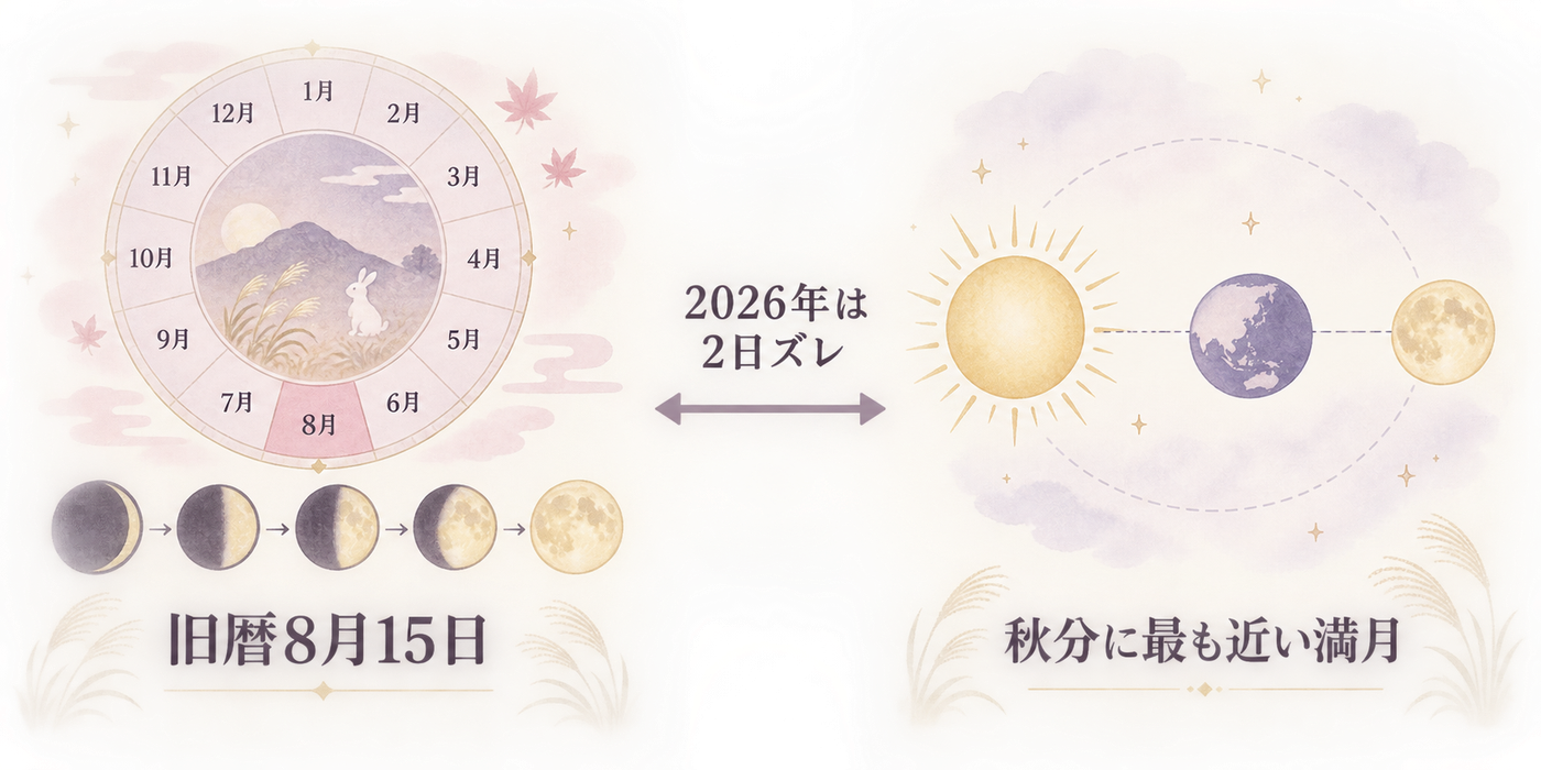 2つの月を決める「ものさし」