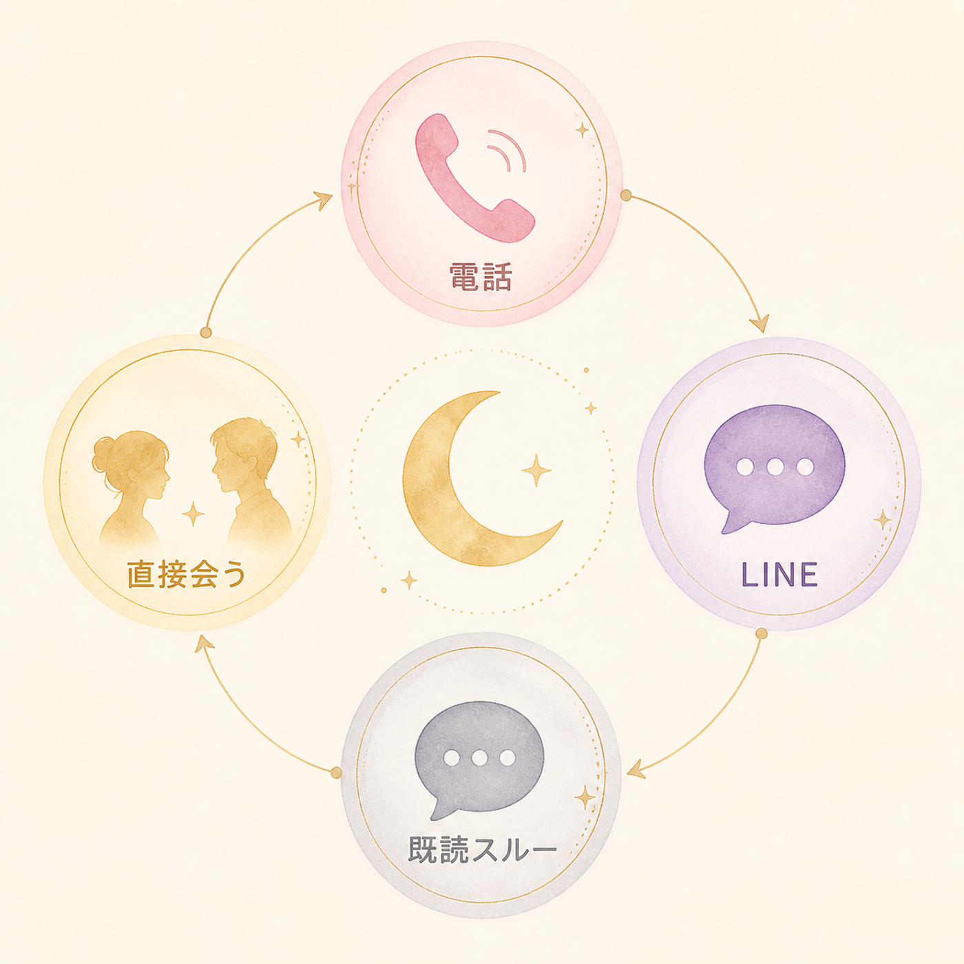 連絡手段別に見る夢の暗示の違い早見図