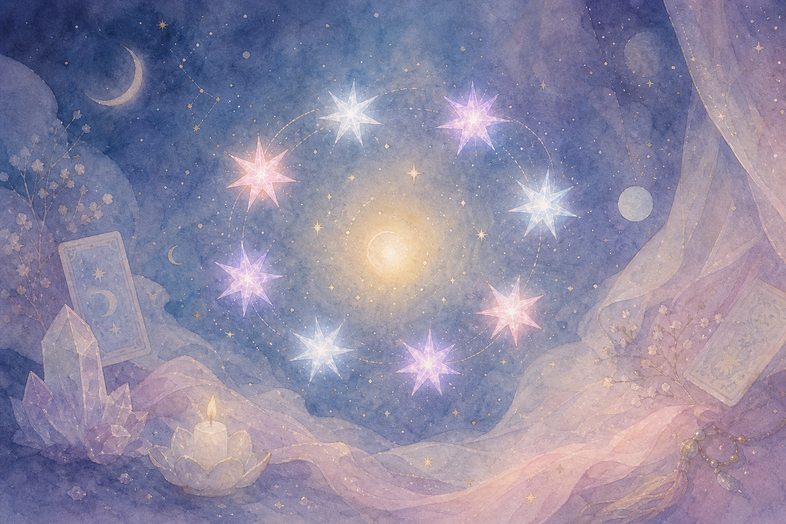 9つの星が巡る、九星気学の世界観