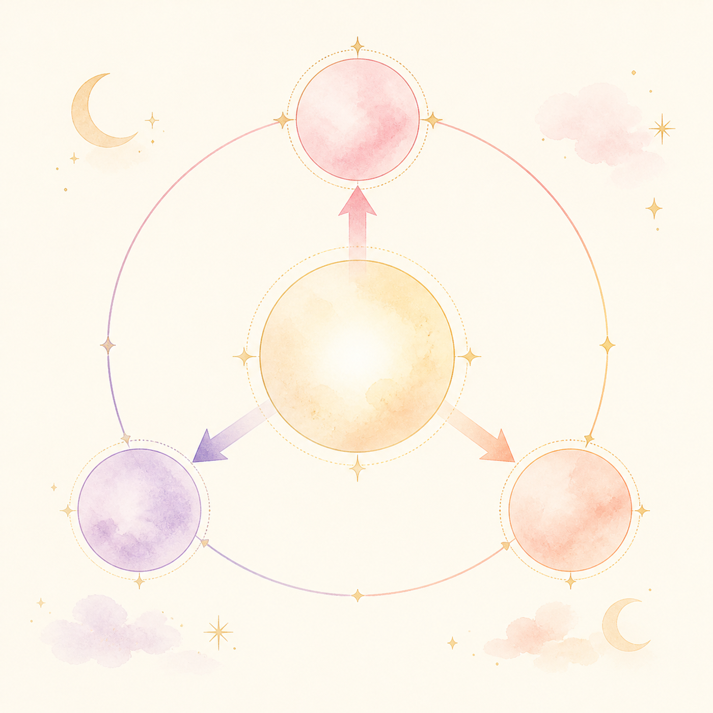 月柱を軸に読み解く、通変星の優先順位