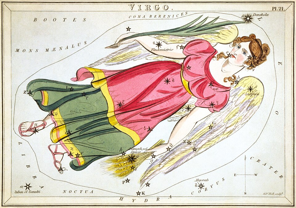 乙女座の星座絵